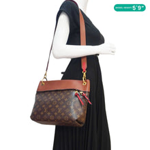 Load image into Gallery viewer, LOUIS VUITTON Tuileries Besace Monogram Canvas Shoulder Bag Brown
