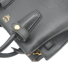 Load image into Gallery viewer, MCM Milla Mini Grained Calfskin Leather Tote Shoulder Bag Black
