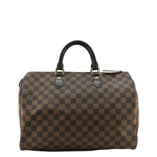 Load image into Gallery viewer, LOUIS VUITTON Speedy 35 Damier Ebene Satchel Bag Brown
