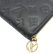 Load image into Gallery viewer, LOUIS VUITTON Coussin Embossed Leather Zippy Wallet Black
