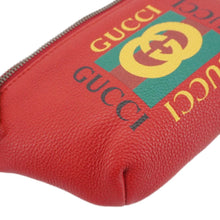 Load image into Gallery viewer, GUCCI Print Small Leather Belt Waist Bum Bag Red 527792
