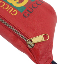 Load image into Gallery viewer, GUCCI Print Small Leather Belt Waist Bum Bag Red 527792
