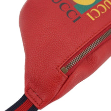 Load image into Gallery viewer, GUCCI Print Small Leather Belt Waist Bum Bag Red 527792

