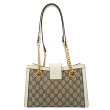 Load image into Gallery viewer, GUCCI Padlock Medium GG Supreme Canvas Tote Bag Beige 498156

