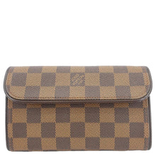 Load image into Gallery viewer, LOUIS VUITTON Pochette Florentine Damier Ebene Waist Bag Brown
