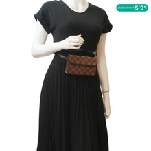 Load image into Gallery viewer, LOUIS VUITTON Pochette Florentine Damier Ebene Waist Bag Brown

