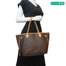 Load image into Gallery viewer, LOUIS VUITTON Neverfull MM Monogram Canvas Shoulder Bag Brown
