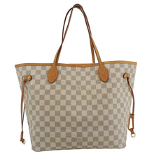 Load image into Gallery viewer, LOUIS VUITTON Neverfull MM Damier Azur Tote Shoulder Bag White
