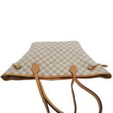 Load image into Gallery viewer, LOUIS VUITTON Neverfull MM Damier Azur Tote Shoulder Bag White
