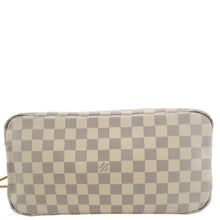 Load image into Gallery viewer, LOUIS VUITTON Neverfull MM Damier Azur Tote Shoulder Bag White
