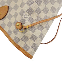 Load image into Gallery viewer, LOUIS VUITTON Neverfull MM Damier Azur Tote Shoulder Bag White
