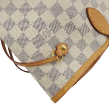 Load image into Gallery viewer, LOUIS VUITTON Neverfull MM Damier Azur Tote Shoulder Bag White
