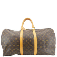 Load image into Gallery viewer, LOUIS VUITTON Keepall 55 Bandouliere Monogram Canvas Travel Bag Brown
