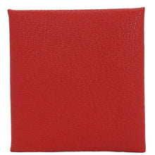 Load image into Gallery viewer, HERMES Calvi Leather Card Holder Red
