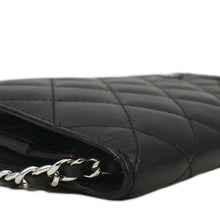 Load image into Gallery viewer, CHANEL Cambon Ligne Wallet On Chain Quilted Leather Clutch Crossbody Bag Black
