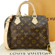 Load image into Gallery viewer, LOUIS VUITON Speedy 25 Bandouliere Monogram Canvas Shoulder Bag Brown
