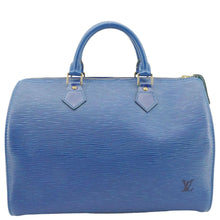 Load image into Gallery viewer, LOUIS VUITTON Speedy 30 Epi Leather Satchel Bag Blue
