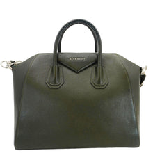 Load image into Gallery viewer, GIVENCHY Antigona Leather Shoulder Bag Olive Green
