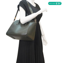 Load image into Gallery viewer, GIVENCHY Antigona Leather Shoulder Bag Olive Green
