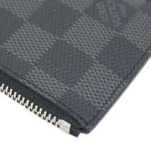 Load image into Gallery viewer, LOUIS VUITTON Damier Graphite Coin Card Holder Black
