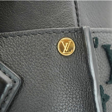 Load image into Gallery viewer, LOUIS VUITTON On My Side MM Monogram Tuffetage Leather Shoulder Bag Black
