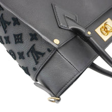 Load image into Gallery viewer, LOUIS VUITTON On My Side MM Monogram Tuffetage Leather Shoulder Bag Black
