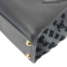 Load image into Gallery viewer, LOUIS VUITTON On My Side MM Monogram Tuffetage Leather Shoulder Bag Black
