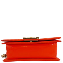 Load image into Gallery viewer, CHANEL Boy Flap Small Quilted Patent Leather Shoulder Bag Orange
