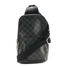 Load image into Gallery viewer, LOUIS VUITTON Avenue Sling Damier Graphite Backpack Bag Black
