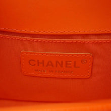 Load image into Gallery viewer, CHANEL Boy Flap Small Quilted Patent Leather Shoulder Bag Orange

