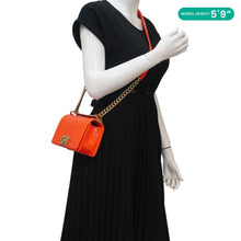 Load image into Gallery viewer, CHANEL Boy Flap Small Quilted Patent Leather Shoulder Bag Orange
