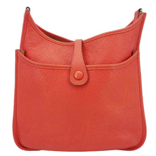 Load image into Gallery viewer, HERMES Evelyne PM Clemence Leather Crossbody Bag Red
