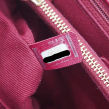 Load image into Gallery viewer, CHANEL Coco Handle Flap Shearling Chevron Shoulder Bag Red
