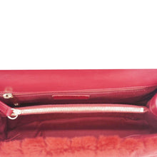 Load image into Gallery viewer, CHANEL Coco Handle Flap Shearling Chevron Shoulder Bag Red
