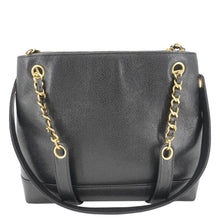 Load image into Gallery viewer, CHANEL Vintage Timeless CC Caviar Leather Chain Shoulder Strap Black
