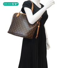 Load image into Gallery viewer, LOUIS VUITTON Neverfull MM Monogram Canvas Tote Bag Brown
