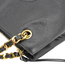 Load image into Gallery viewer, CHANEL Vintage Timeless CC Caviar Leather Chain Shoulder Strap Black
