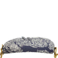 Load image into Gallery viewer, CHRISTIAN DIOR Saddle Reverse Embroidered Toile Hobo Bag Blue
