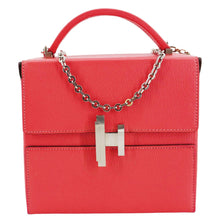 Load image into Gallery viewer, HERMES Cinhetic Boxy Leather Top Handle Shoulder Bag Pink
