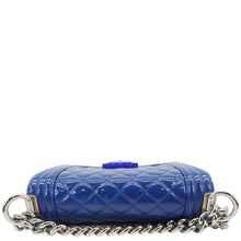 Load image into Gallery viewer, CHANEL Boy Flap Small Plexiglass Patent Leather Crossbody Bag Blue
