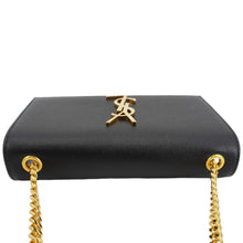 Load image into Gallery viewer, YVES SAINT LAURENT Kate Grain De Poudre Leather Chain Crossbody Bag Black
