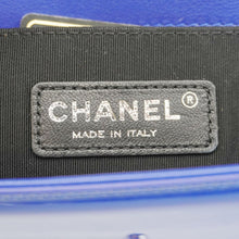 Load image into Gallery viewer, CHANEL Boy Flap Small Plexiglass Patent Leather Crossbody Bag Blue
