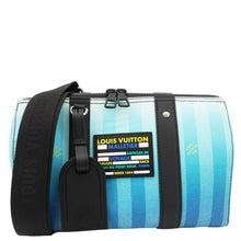 Load image into Gallery viewer, LOUIS VUITTON City Keepall Damier Stripes Shoulder Bag Gradient Blue
