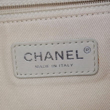 Load image into Gallery viewer, CHANEL Deauville Large Logo printed Canvas Tote Bag Cream
