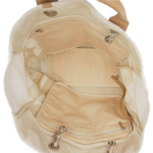 Load image into Gallery viewer, CHANEL Deauville Large Logo printed Canvas Tote Bag Cream
