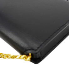 Load image into Gallery viewer, YVES SAINT LAURENT Cassandre Phone Holder Leather Shoulder Bag Black
