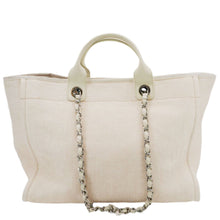 Load image into Gallery viewer, CHANEL Deauville Large Raffia Mixed Fibers Tote Bag Cream
