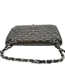 Load image into Gallery viewer, CHANEL Classic Double Flap Quilted Patent Leather Shoulder Bag Dark Green

