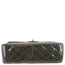 Load image into Gallery viewer, CHANEL Classic Double Flap Quilted Patent Leather Shoulder Bag Dark Green
