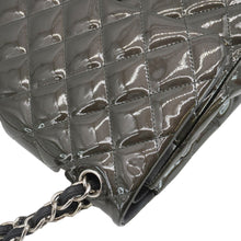 Load image into Gallery viewer, CHANEL Classic Double Flap Quilted Patent Leather Shoulder Bag Dark Green
